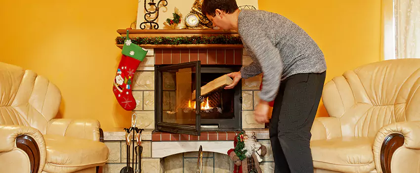 Rusted Metal Fireplace Restoration in Centralia, Washington